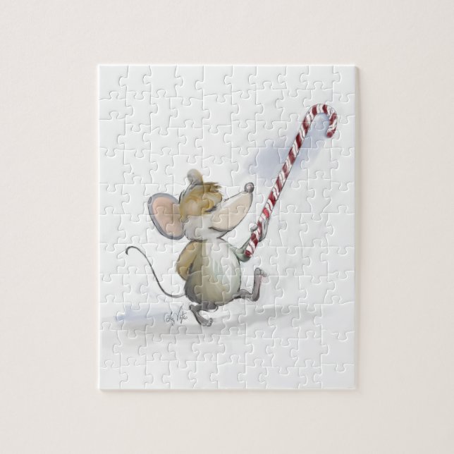 Merry Mouse Moe Holiday Puzzle (Vertikal)