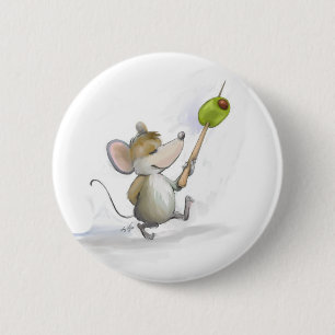 Merry Mouse Moe mit Olive Button