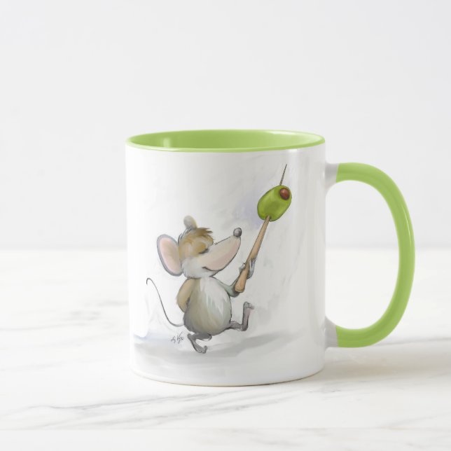 Merry Mouse Moe mit Olive Tasse (Rechts)