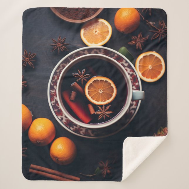 Merry & Mulled | Gemütlicher Urlaub Drink Sherpadecke (Vorderseite)