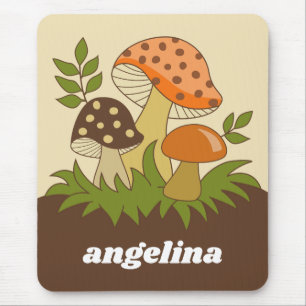 Merry Mushroom mit Individuelle Name Mousepad