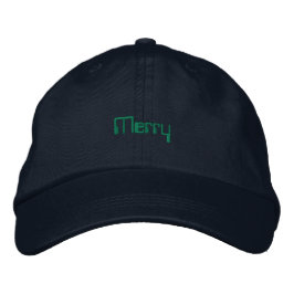 Merry Navy Jolly Vibes Timeless-Adjustable-Hat Bestickte Baseballkappe