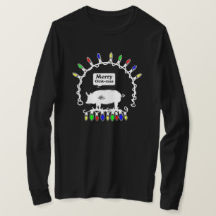 Merry Oink-Mas Rope Lights T-Shirt