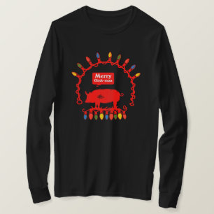 Merry Oink-Mas Rope Lights T-Shirt