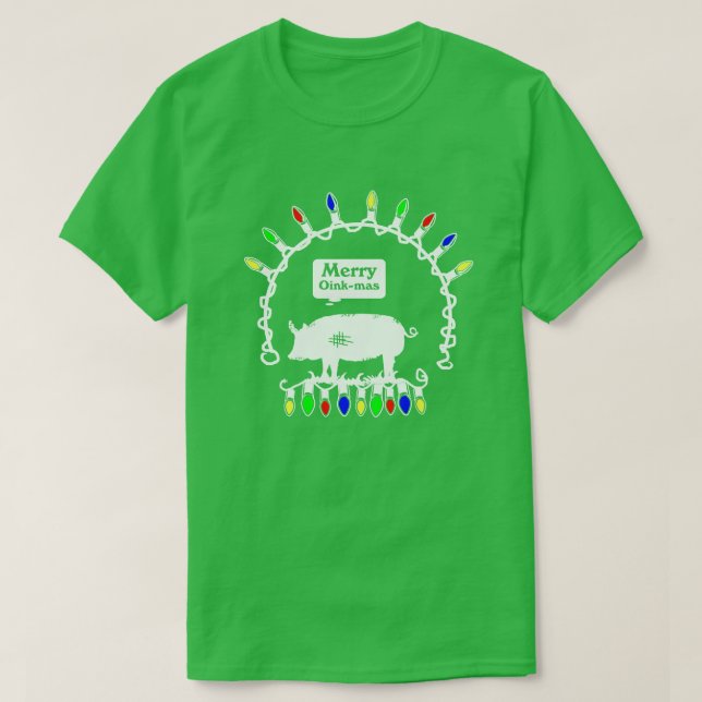 Merry Oink-Mas T-Shirt (Design vorne)