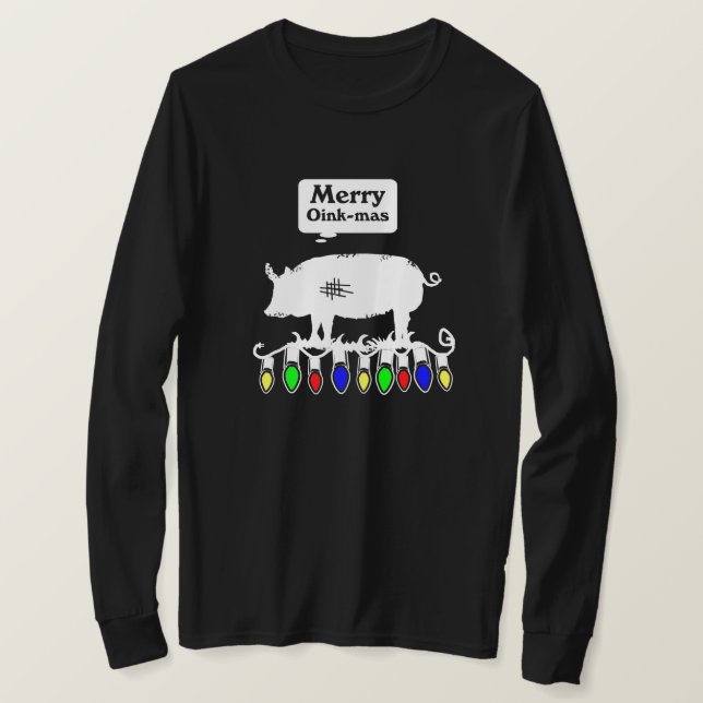 Merry Oink-Mas T-Shirt (Design vorne)