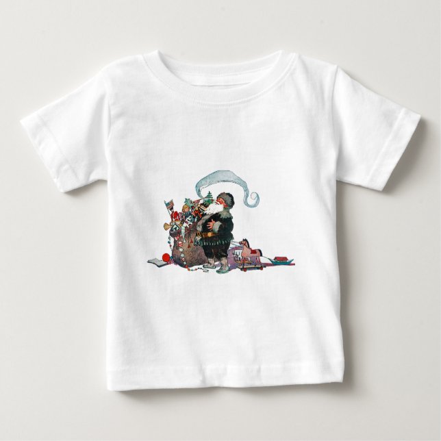 Merry Old Christmas Elf, Jessie Willcox Smith Baby T-shirt (Vorderseite)