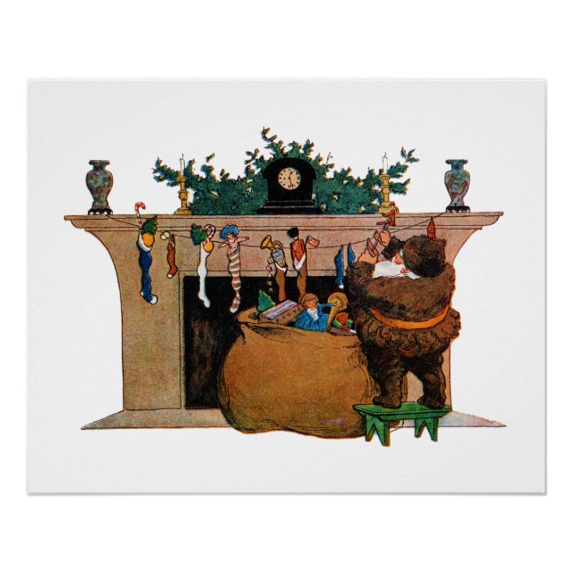 Merry Old Christmas Elf, Jessie Willcox Smith Poster (Vorderseite)