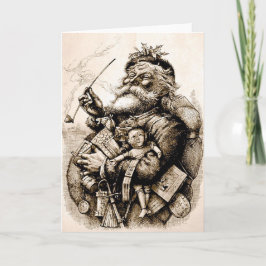 Merry Old Santa Claus Card Feiertagskarte