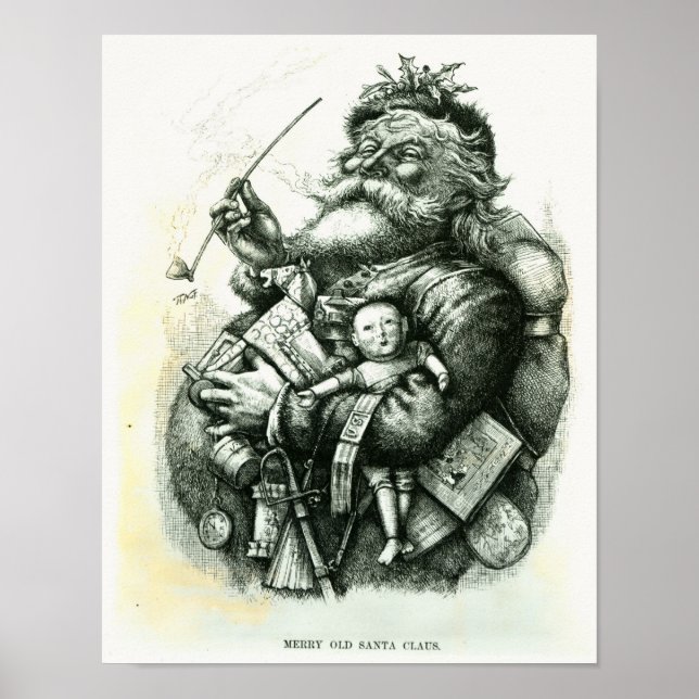 Merry Old Santa Claus Poster (Vorne)