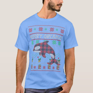 Merry Orcamas Christmas Sweater Orca Killer Whale T-Shirt