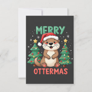 Merry Ottermas Funny Otter Animal Christmas Liebha