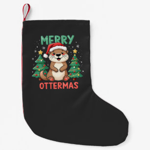 Merry Ottermas Funny Otter Animal Christmas Liebha Kleiner Weihnachtsstrumpf