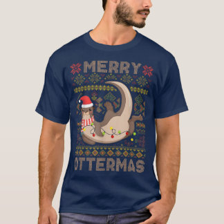 Merry Ottermas Weihnachten Weihnachtsmann Otter Ug T-Shirt