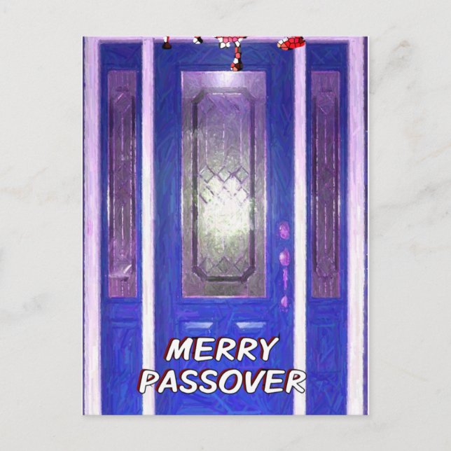 Merry Passover Postcard Feiertagspostkarte (Vorderseite)