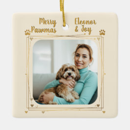 Merry Pawmas Home Is Where Paw Belongs Ceramic Orn Keramikornament