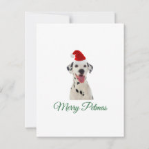 Merry Petmas Dalmatiner Hund Weihnachtskarte