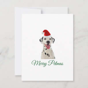 Merry Petmas Dalmatiner Hund Weihnachtskarte Feiertagskarte