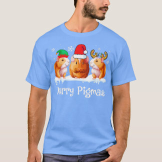 Merry Pigmas Funny Guinea Pig Christmas Xmas T-Shirt