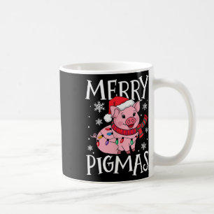 Merry Pigmas Funny Pig Weihnachten Weihnachten Wei Kaffeetasse