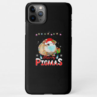 Merry Pigmas Gesicht Maske Funny Guinea Pig Weihna iPhone 11Pro Max Hülle