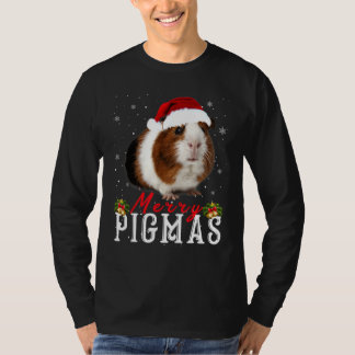 Merry Pigmas Gesicht Maske Funny Guinea Pig Weihna T-Shirt