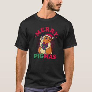 Merry Pigmas Graphic Guinea Pig Owner Pet Cavy Ani T-Shirt