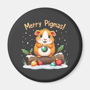 Merry Pigmas Guinea Pig Weihnachten Weihnachten Magnet