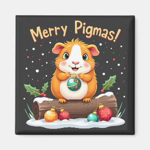Merry Pigmas Guinea Pig Weihnachten Weihnachten Magnet