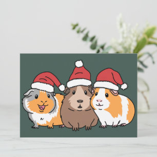 Merry Pigmas Guinea Schwein Weihnachtsvieh Lover Feiertagskarte