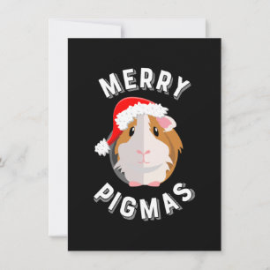 Merry Pigmas Niedliche und lustige Guinea Weihnach Dankeskarte