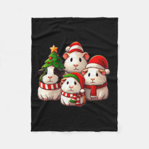 Merry Pigmas Weihnachten Guinea Schweinezucht Fleecedecke