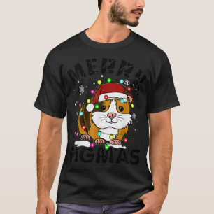 Merry Pigmas Weihnachten Weihnachten Guinea Pig Lo T-Shirt