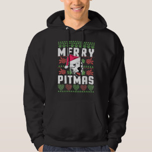 Merry Pitmas Dog Lover Pitbull Weihnachten Hoodie