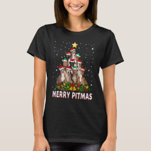 Merry Pitmas Pitbull Dog Ugly Christmas Sweater Tr T-Shirt