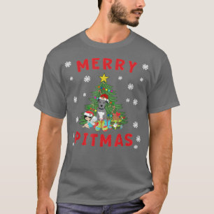 Merry Pitmas Pitbull Puppy Kitten Fairy Niedlich T-Shirt