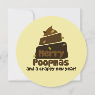 Merry Poopmas Feiertagskarte