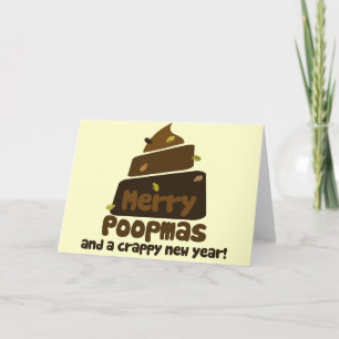 Merry Poopmas Funny Funny Urlaub Feiertagskarte