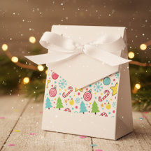 Merry Pop: Festives Weihnachtsmuster Farbige Favo