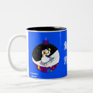 Merry Pride Snowman Zweifarbige Tasse