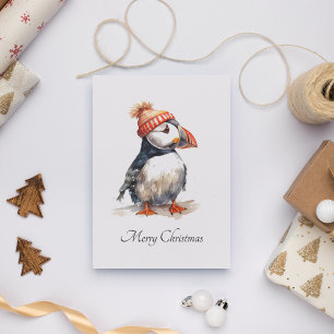 Merry Puffin, Brauch Feiertagspostkarte