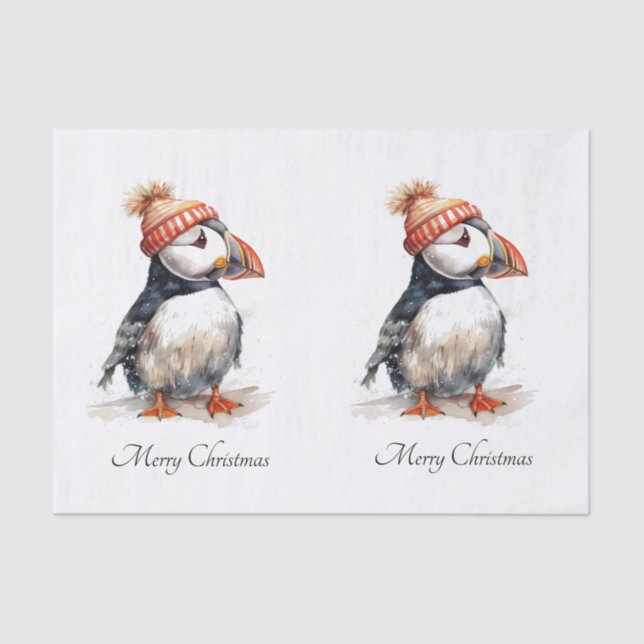 Merry Puffin, Brauch Seidenpapier (Vorderseite)