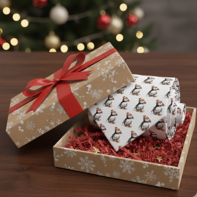 Merry Puffin Krawatte (Von Creator hochgeladen)
