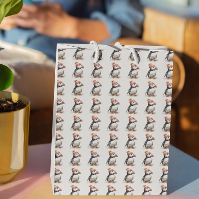 Merry Puffin Mittlere Geschenktüte (Von Creator hochgeladen)