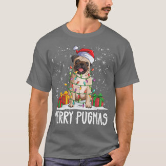 Merry Pugmas 2022 Weihnachten Mops Weihnachten Par T-Shirt