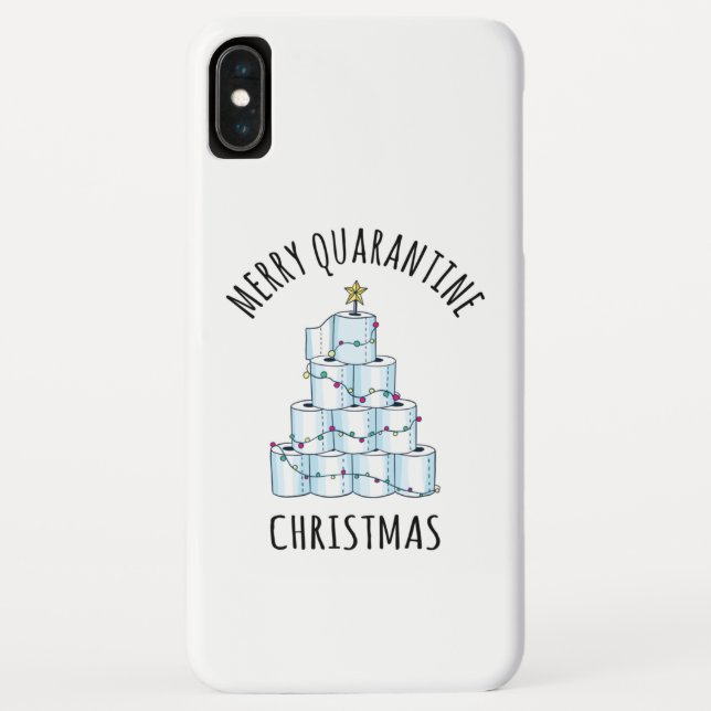 Merry Quarantine Christmas Tree Toilettenpapier Case-Mate iPhone Hülle (Rückseite)