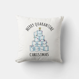Merry Quarantine Christmas Tree Toilettenpapier Kissen