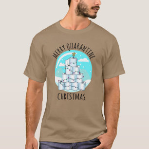 Merry Quarantine Christmas Tree Toilettenpapier T-Shirt