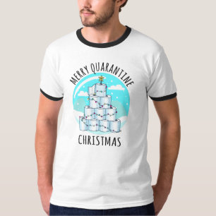 Merry Quarantine Christmas Tree Toilettenpapier T-Shirt