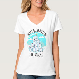 Merry Quarantine Christmas Tree Toilettenpapier T-Shirt
